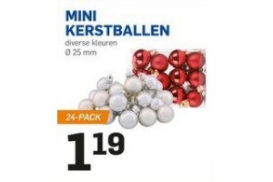 mini kerstballen
