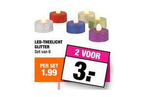 led theelicht glitter