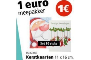 kerstkaarten set 10 stuks