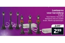 lantaarns voor kerstdorp