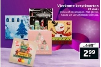 vierkante kerstkaarten