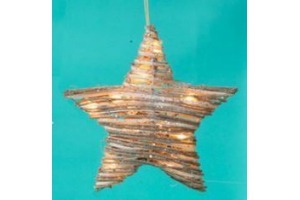 krestverlichting rattan ster