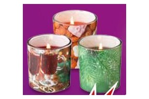 geurkaars in glas met print