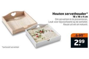 houten servethouder