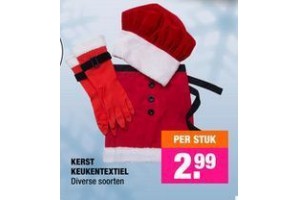 kerst keukentextiel