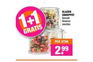 glazen snoeppot