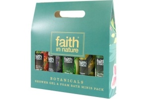 faith in nature botanical mini showergels