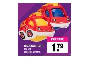 brandweerauto op bal