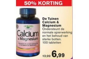 de tuinen calcium en amp magnesium