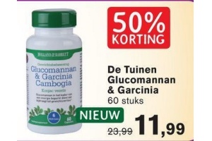 de tuinen glucomannan en amp garcinia