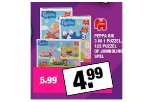 peppa big 3 in 1 puzzel