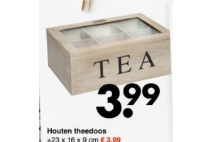 houten theedoos