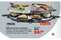 princess gourmet raclette en steengrill