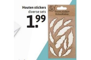 houten stickers