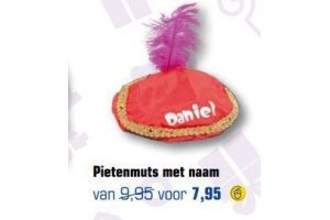 pietenmuts met naam