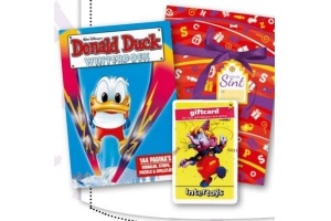 intertoys giftcard met donald duck winterboek