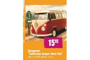 decorpanel en quot californian camper route one en quot