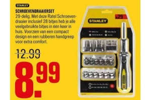 stanley schroevendraaierset 29 delig