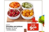 schaaltjes met plateau