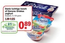 danio luchtige kwark of danone griekse yoghurt