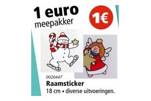 kerst raamsticker