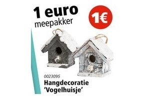 hangdecoratie vogelhuisje