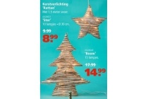 kerstverlichting rattan