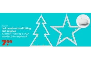 led raamkerstverlichting met zuignap