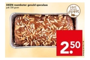 deen roomboter gevuld speculaas