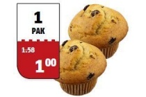 muffins choco vanille