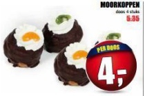 merkloos mcd moorkoppen doos 4 stuks