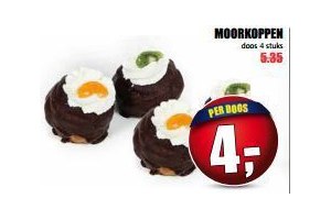 merkloos mcd moorkoppen doos 4 stuks