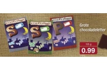 grote chocoladeletter
