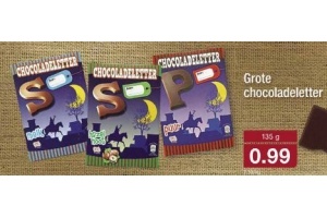 grote chocoladeletter
