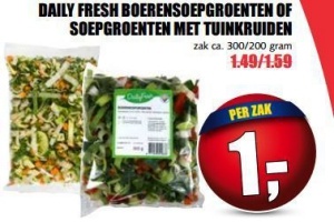daily fresh boerensoepgroenten of soepgroenten met tuinkruiden