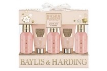 baylis en amp harding peach rose en amp vanilla cadeauset