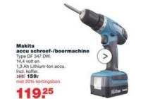 makita accu schroef boormachine voor en euro 119 25