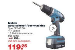 makita accu schroef boormachine voor en euro 119 25