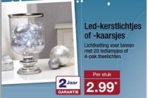 led kerstlichtjes of kaarsjes