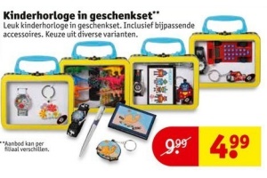 kinderhorloge in geschenkset