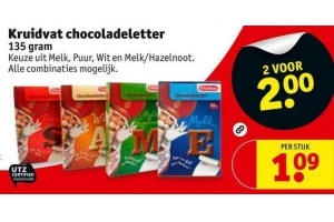 kruidvat chocoladeletter