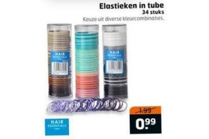 elastieken in tube