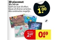 3d placemat