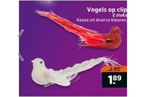 vogels op clip