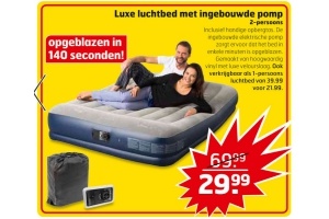 negeren Volwassen Vriend Luxe luchtbed met ingebouwde pomp 2-persoons nu voor €29,99 - Beste.nl