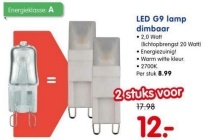 led g9 lamp dimbaar