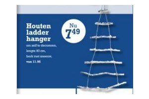 houten ladder hanger