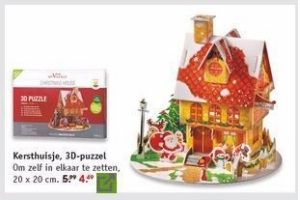 kersthuisje 3d puzzel