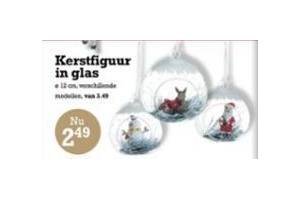 kerstfiguur in glas