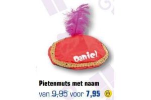 pietenmuts met naam